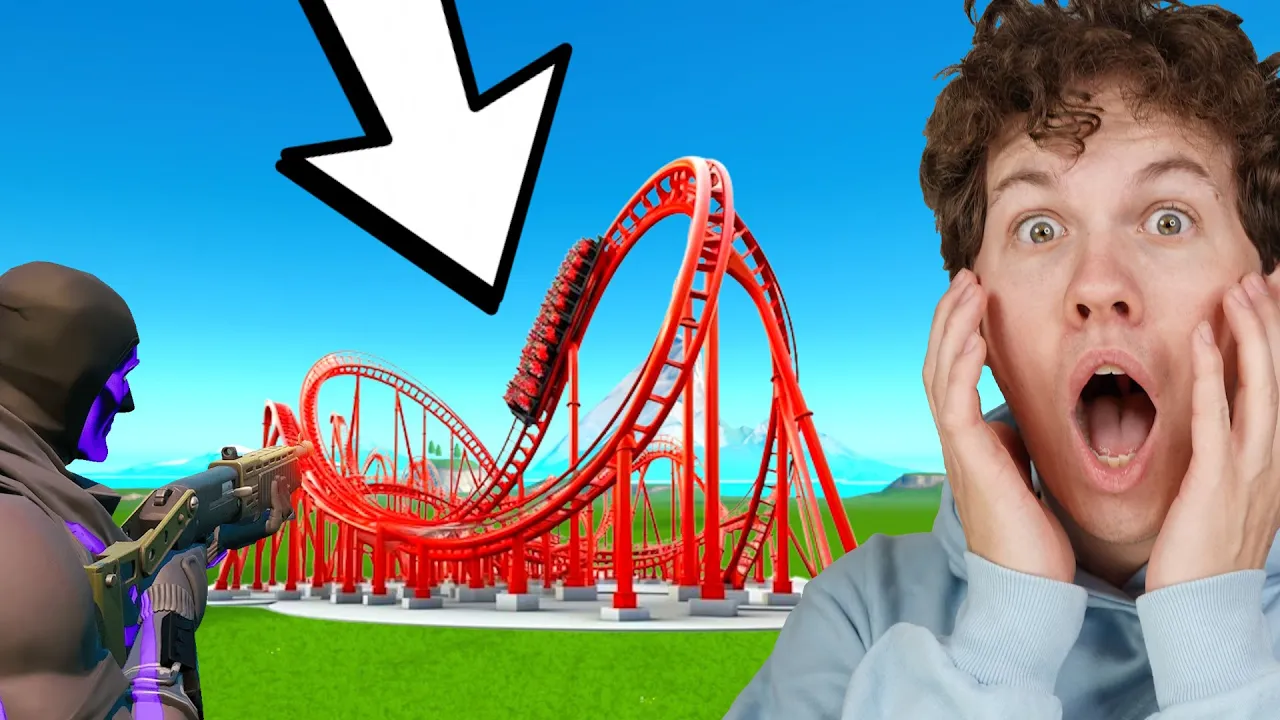 Jeg Bygger en ROLLER COASTER Park i Fortnite!