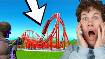 Jeg Bygger en ROLLER COASTER Park i Fortnite!