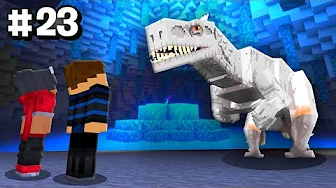 Vi Udforsker En FARLIG DINO GROTTE! - Minecraft Vulkanen #23