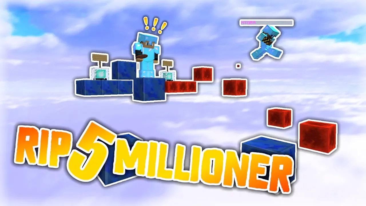 PARKOUR CHALLENGE OM 5 MILLIONER!! - Skyblock #6