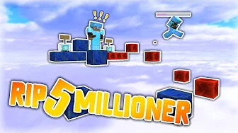 PARKOUR CHALLENGE OM 5 MILLIONER!! - Skyblock #6