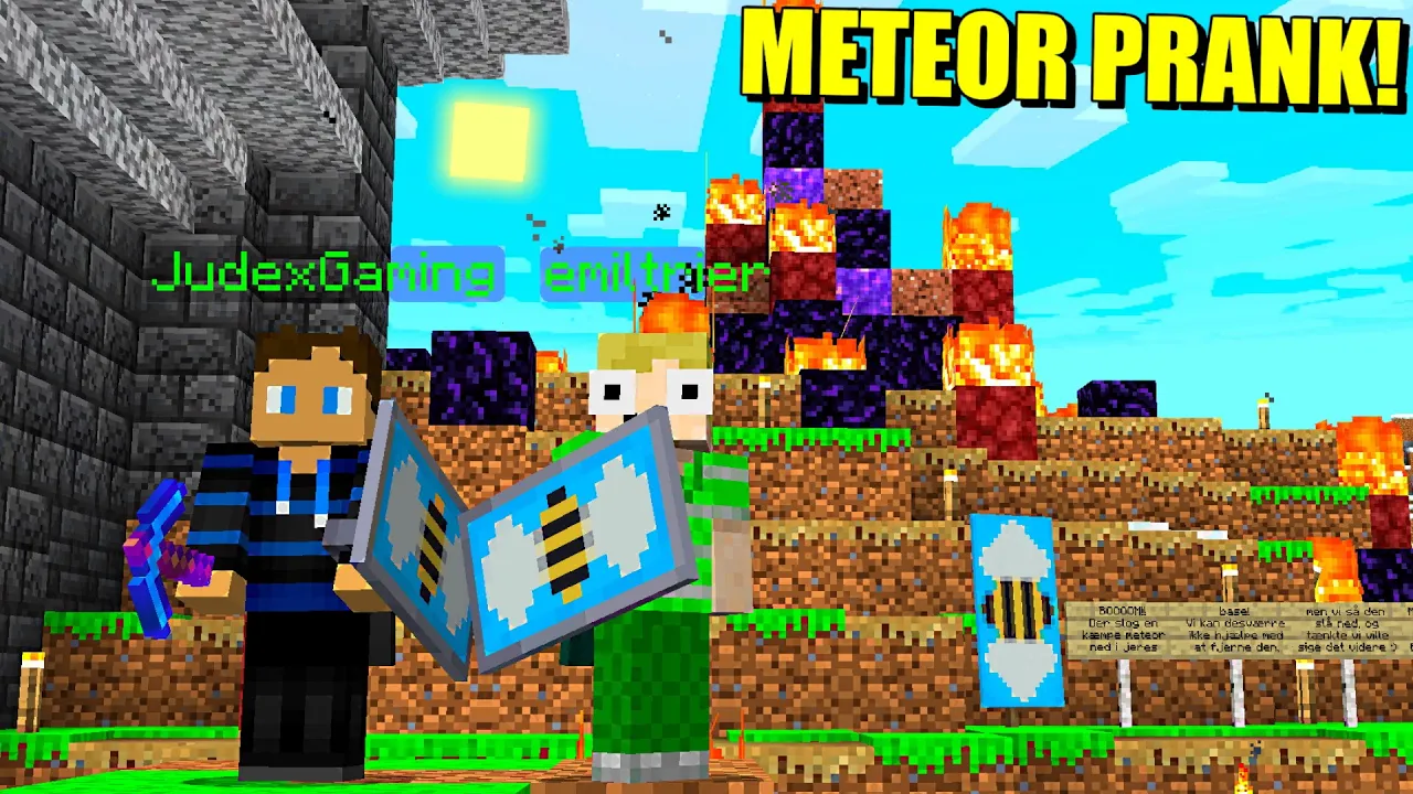 Prank Wars #4: METEOR PRANK PÅ MRSPYPLANT OG FESTABEN!!