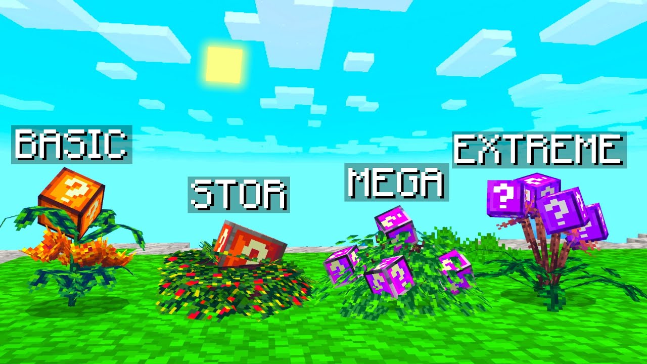 Minecraft, men der findes Lucky Block PLANTER!!