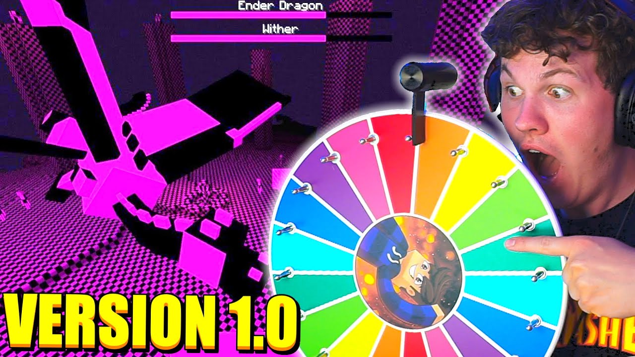 LYKKEHJULET BESTEMMER MIN MINECRAFT VERSION!!😳