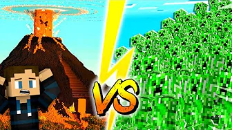 VULKAN TNT VS 1000 CREEPERE I MINECRAFT!! (TNT VS MOBS)