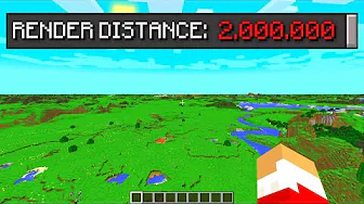 Jeg Brugte Render Distance 2.000.000 I Minecraft!!