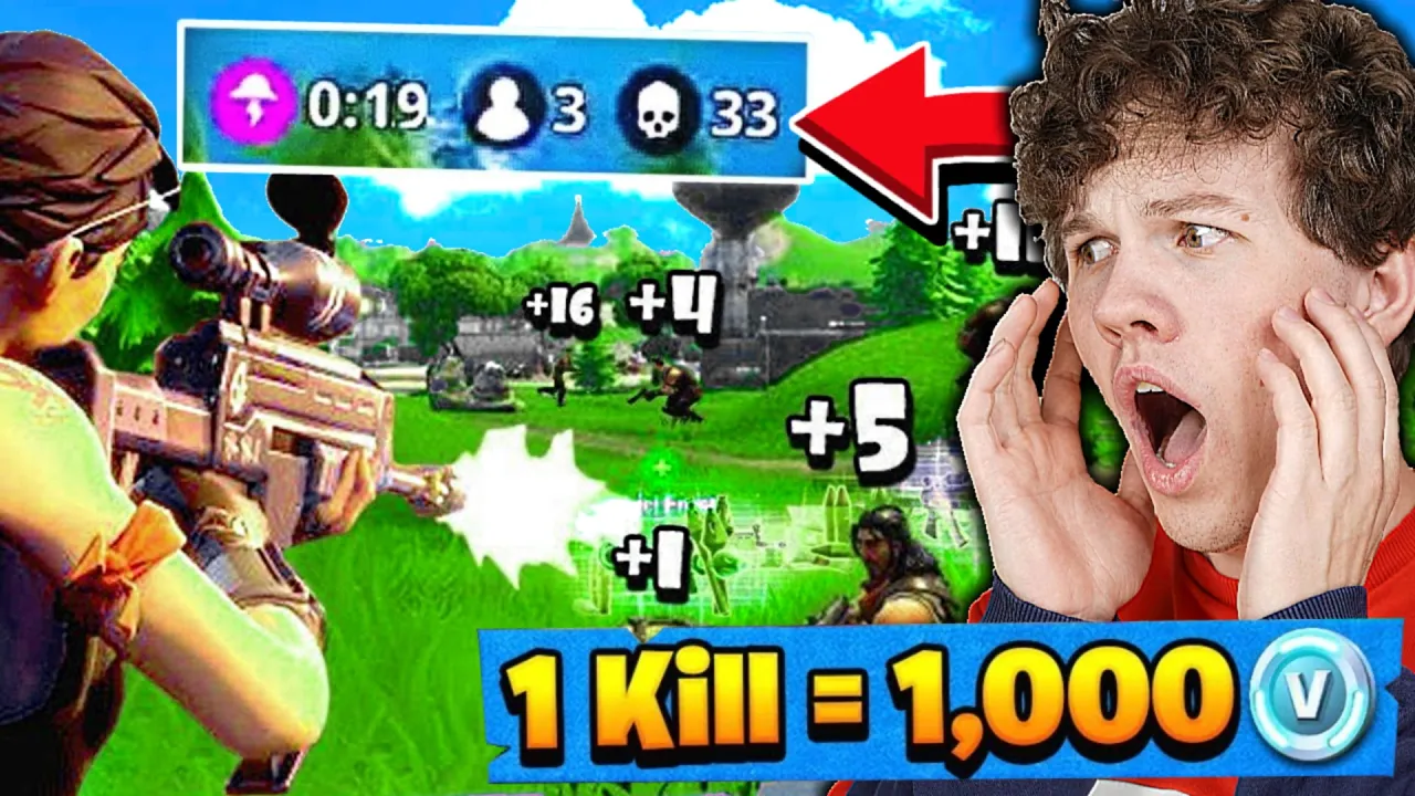 1 KILL = 1.000 VBUCKS TIL DUO-PARTNER!! - Dansk Fortnite
