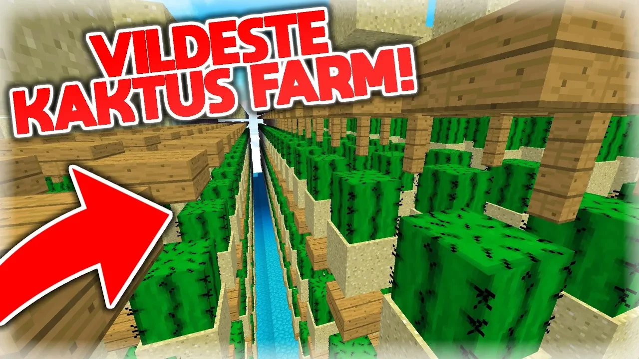 DEN VILDESTE KAKTUS FARM!! - Skyblock #6