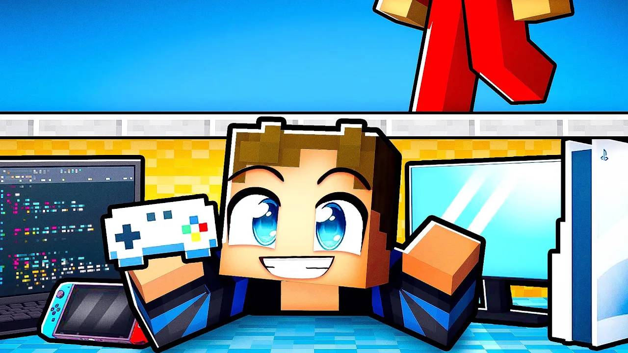 Bygger et HEMMELIGT GAMING RUM i en Kælder i Minecraft!