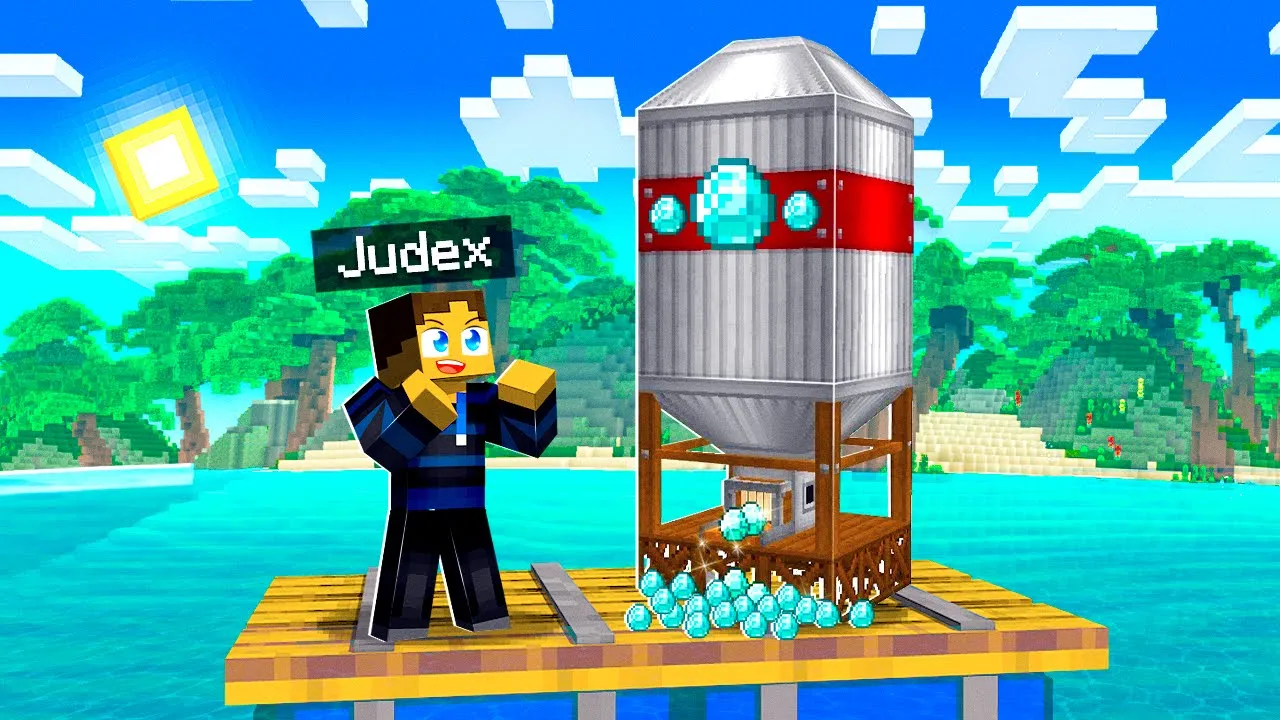 Jeg Bygger En DIAMANT FARM! - Minecraft Raft #13