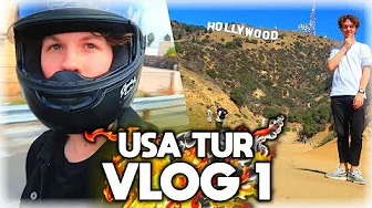 JEG TAGER TIL HOLLYWOOD OG LEJER SINDSSYG BIL!! - USA TUR // VLOG 1