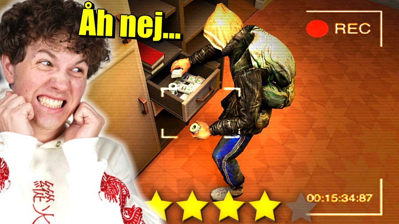 JEG BLEV OPDAGET AF ET KAMERA I ET HUS MED VAGTER!! - Dansk Thief Simulator