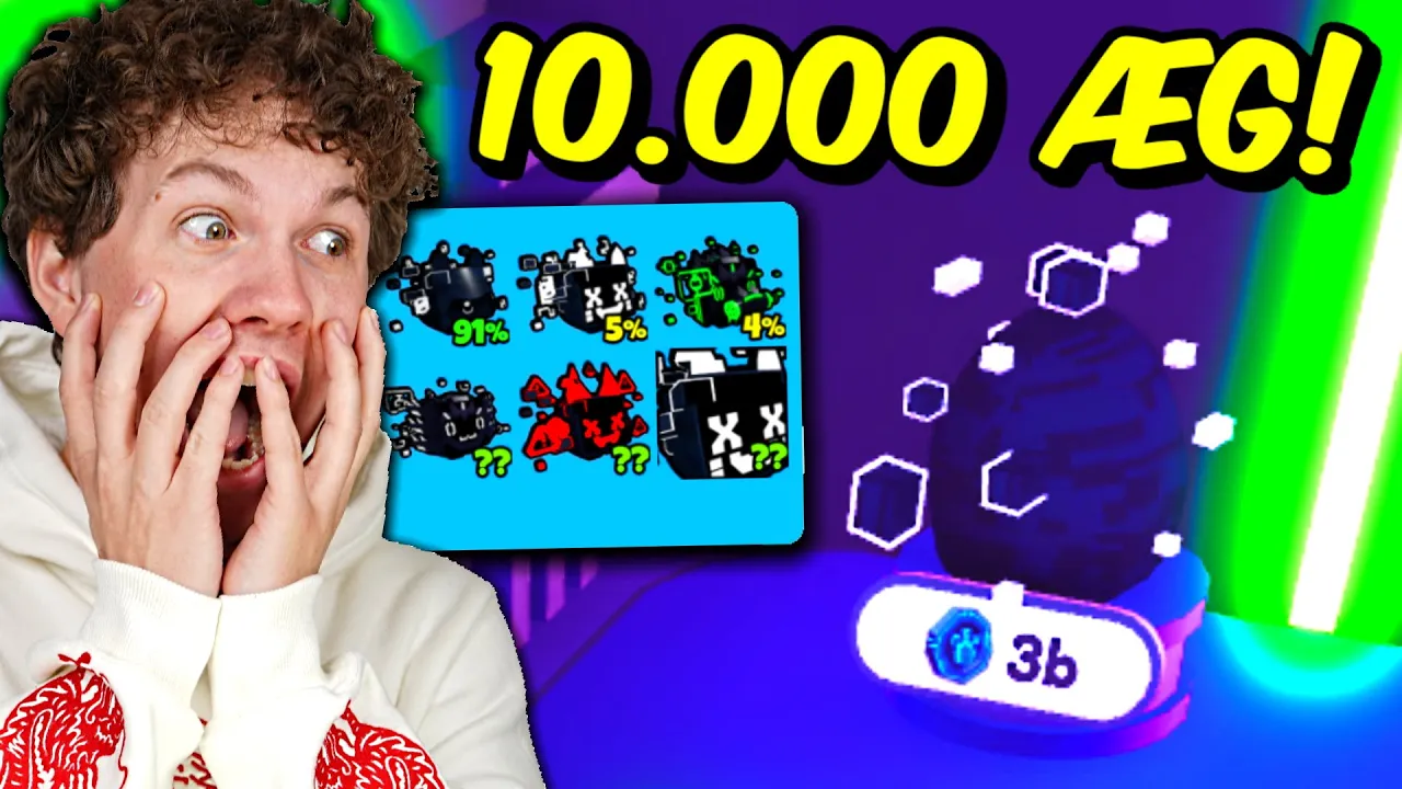 Jeg Åbner 10.000 HACKER ÆG!! - Dansk Pet Simulator X #15