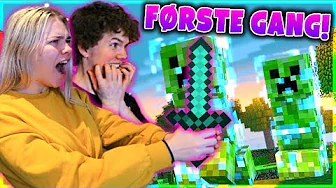 Natasja Spiller Minecraft #1: JEG LÆRER MIN KÆRESTE AT SPILLE MINECRAFT!!