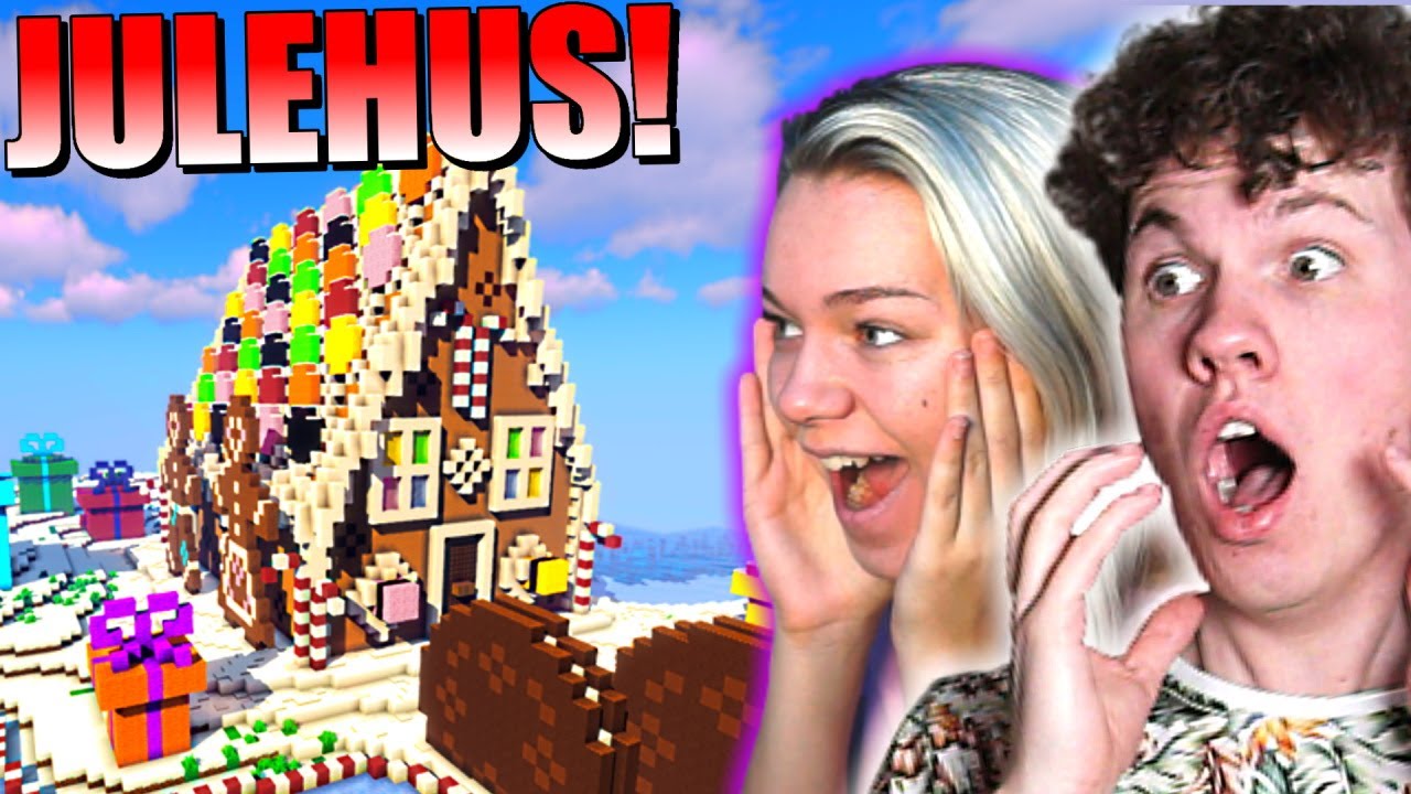 MIN KÆRESTE REAGERER PÅ MIT JULEHUS I MINECRAFT!! - Dansk Minecraft