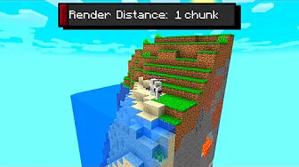 Minecraft, men vi kan kun se 1 Chunk! (med min Kæreste)