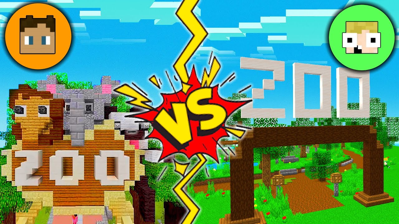 Hvem Kan Bygge Den Flotteste Zoo I Minecraft!? - Med TrierGaming