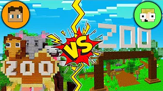 Hvem Kan Bygge Den Flotteste Zoo I Minecraft!? - Med TrierGaming