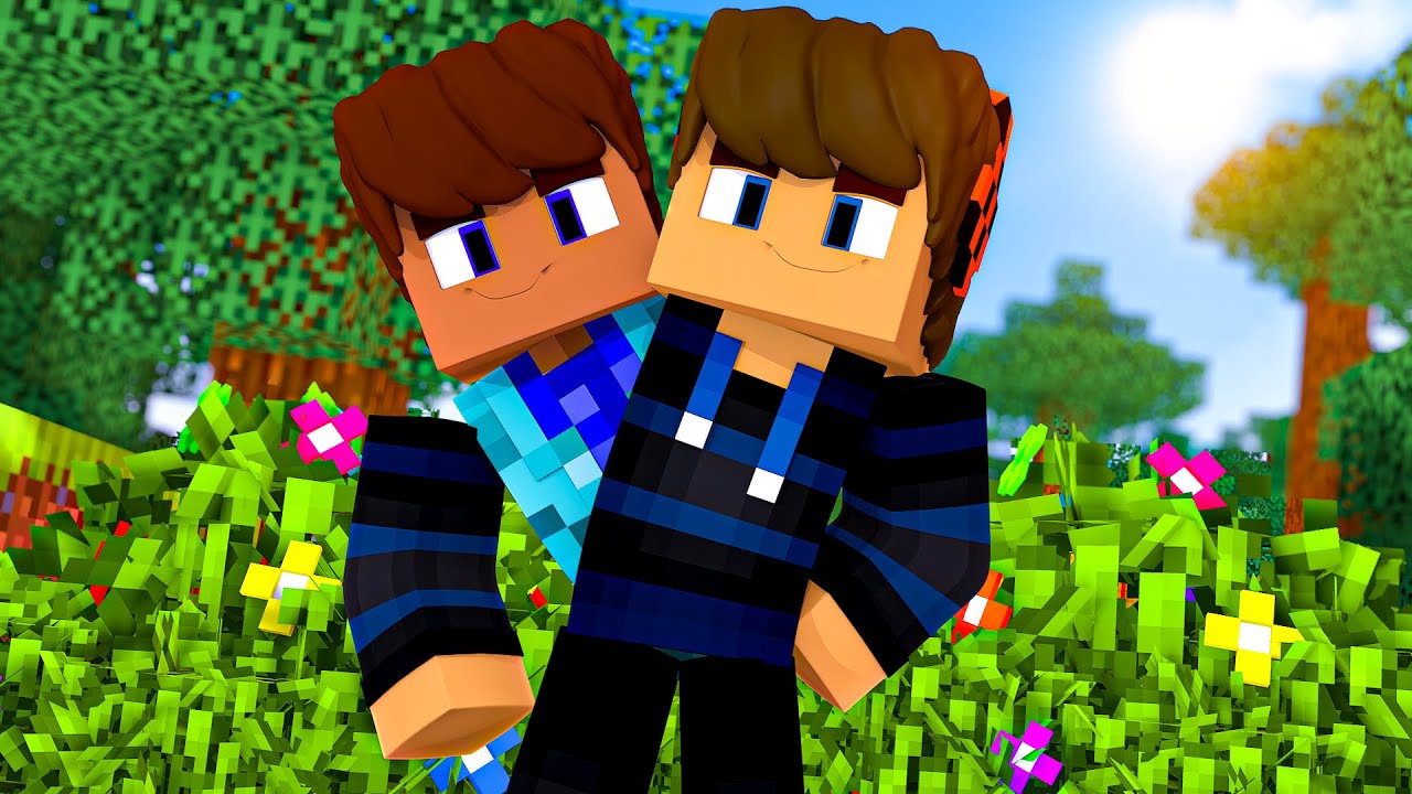 Minecraft men vi er sat sammen som 1 spiller...