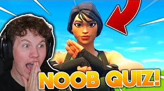 ER JEG EN FORTNITE NOOB!? (FORTNITE QUIZ PÅ NETTET!!)