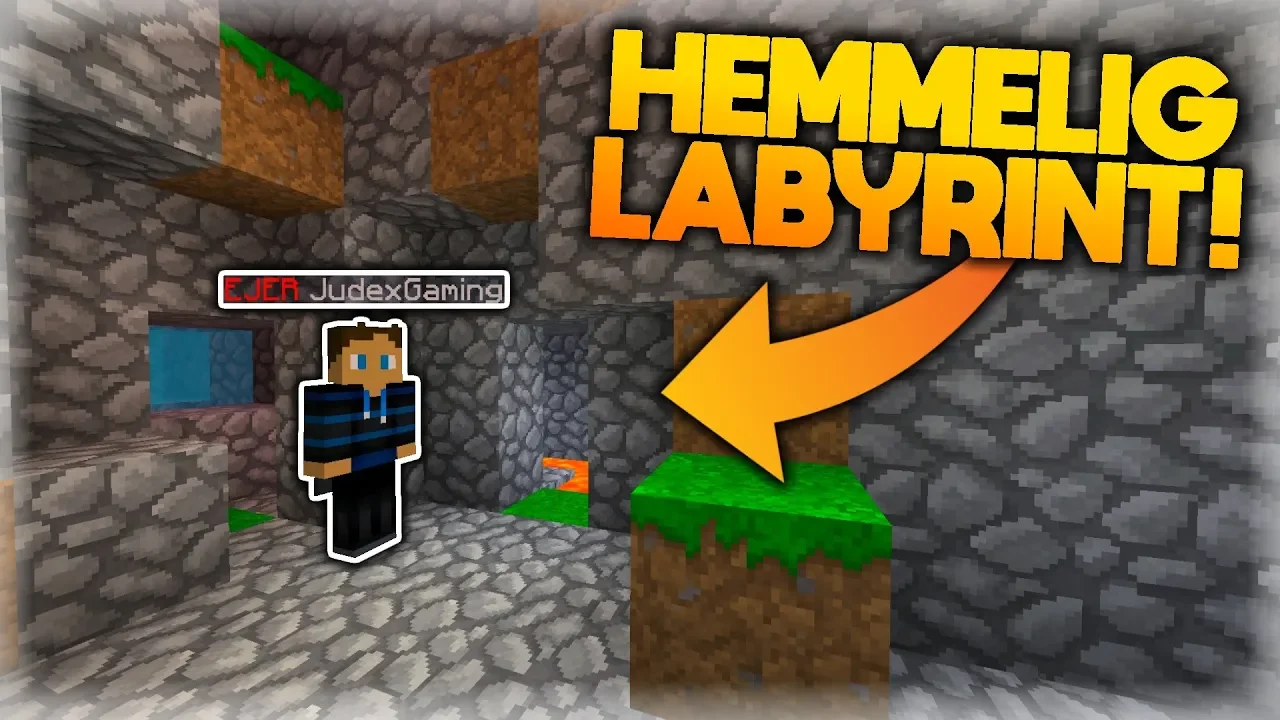 JEG FANDT EN HEMMELIG LABYRINT UNDER MIT VÆRELSE!! - Skyblock #19