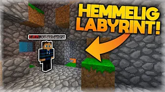 JEG FANDT EN HEMMELIG LABYRINT UNDER MIT VÆRELSE!! - Skyblock #19