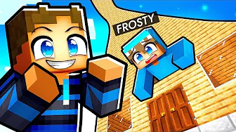 Jeg Bygger Frostys Hus HØJERE Indtil Han Opdager Mig i Minecraft!