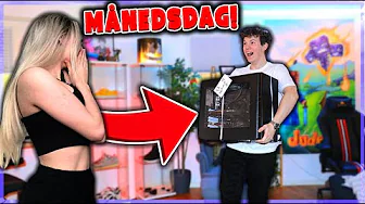 OVERRASKER MIN KÆRESTE MED EN GAMER COMPUTER!! (Månedsdags Surprise😲)