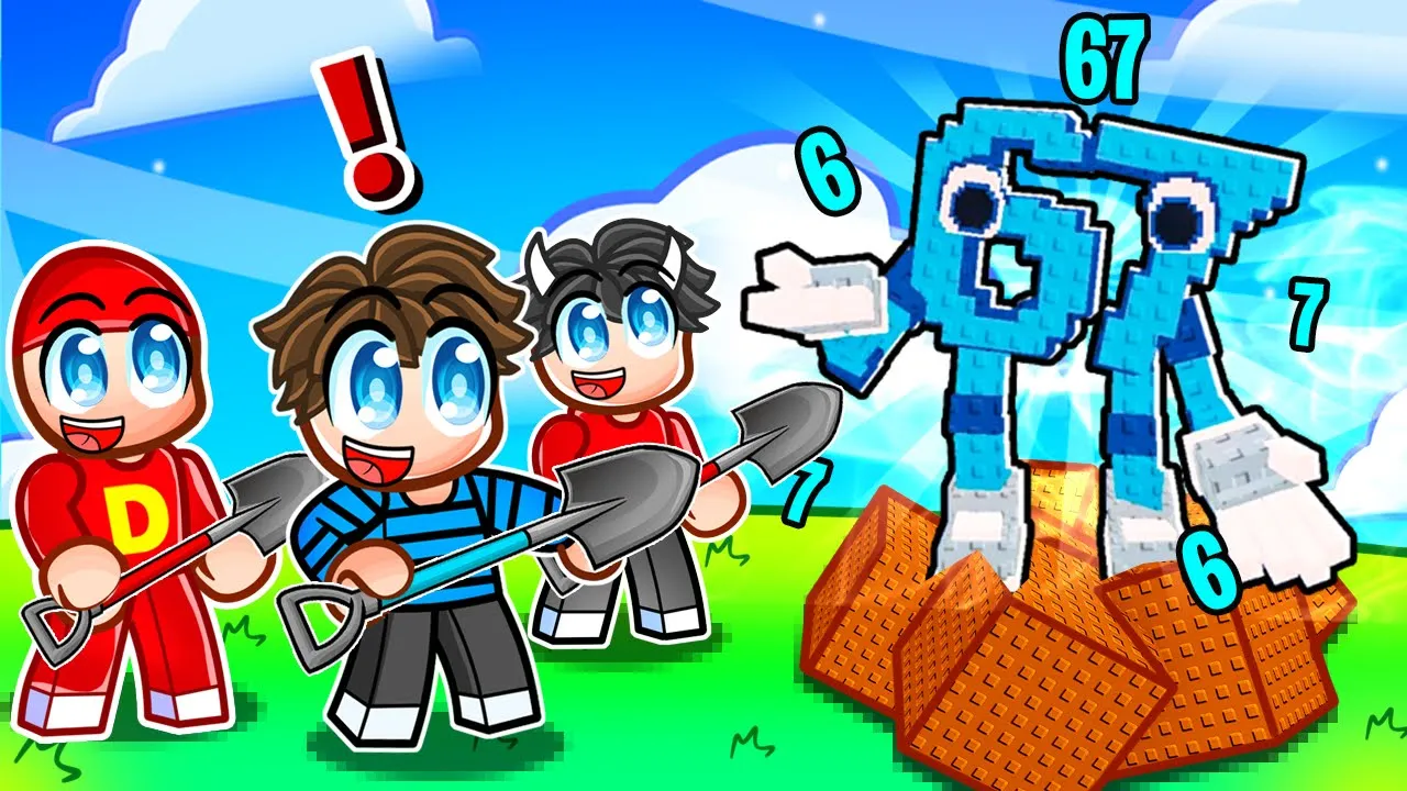 Jeg Kæmper Imod Doodie og Shadys i Roblox Dig and Hatch a Brainrot!