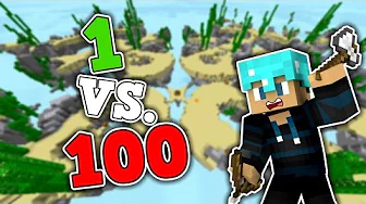 1 VS. 100! - Dansk Skywars
