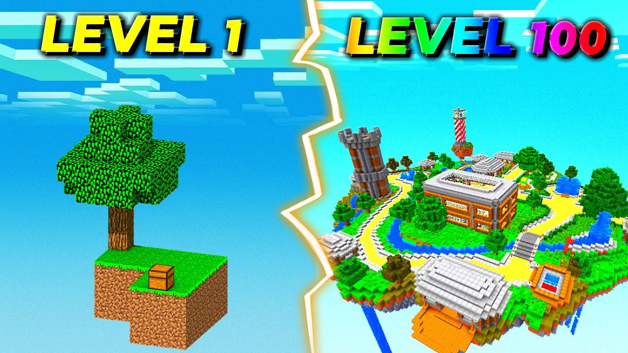 Minecraft, men man kan OPGRADERE sin Skyblock!!