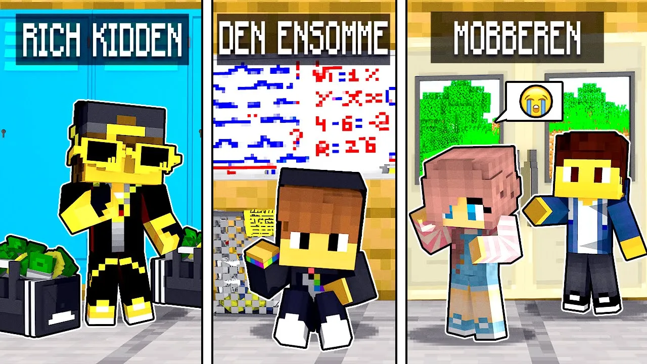 7 Typer Børn I Skolen I Minecraft!