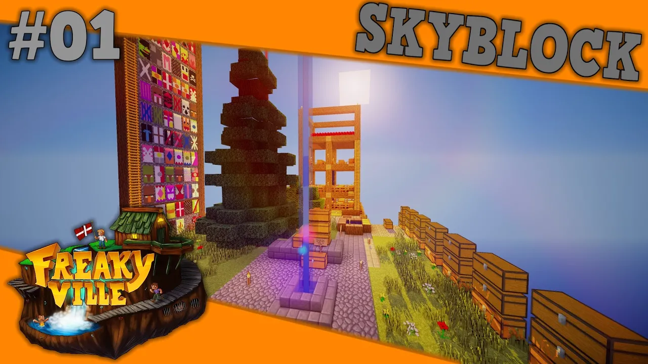 Dansk Minecraft - Skyblock Ep. 1 - Triernes ø!