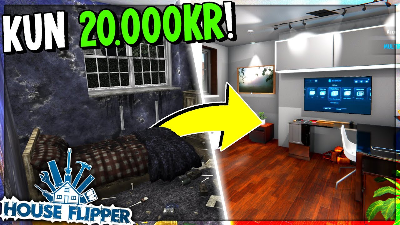 JEG FORVANDLEDE DETTE HUS FOR KUN 20.000KR!! - Dansk House Flipper