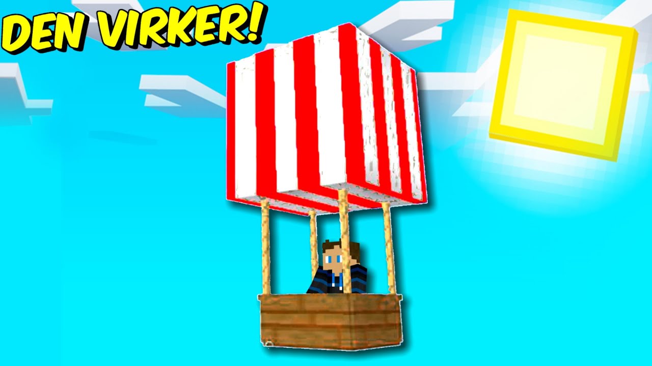 Jeg Flyver I En RIGTIG Luftballon I Minecraft!