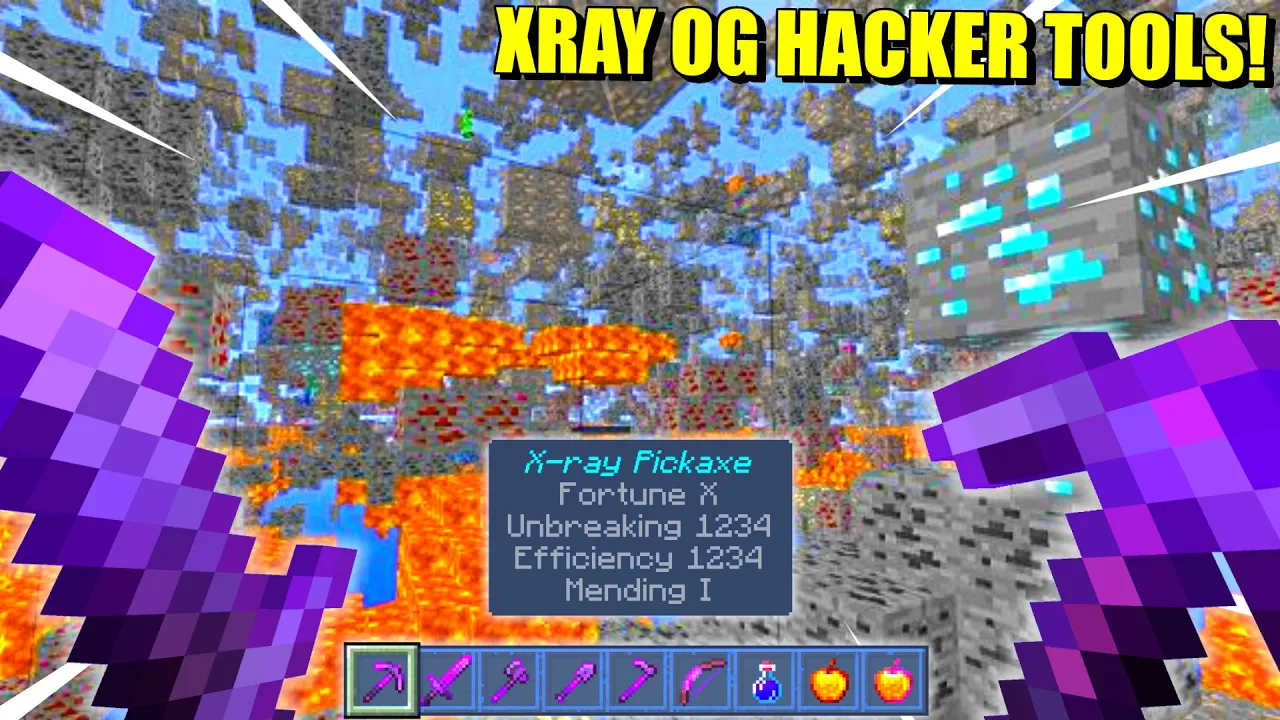 Hvor hurtigt kan jeg klare Minecraft med XRAY og HACKER Tools!?