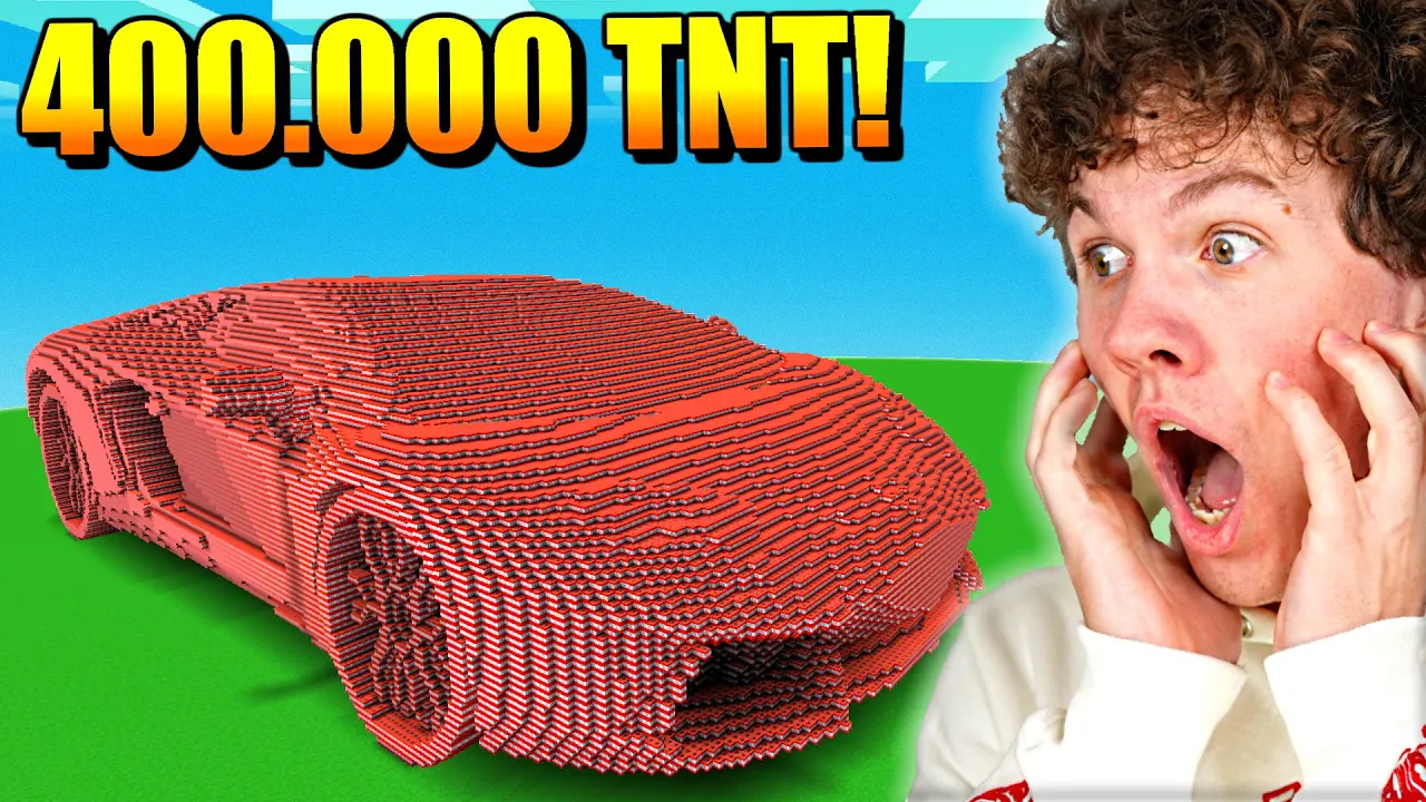 SPRINGER En TNT LAMBORGHINI I Minecraft!