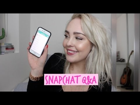 ♡ Snapchat Q&A - Vild med Rasmus? Fortryder jeg noget? ♡