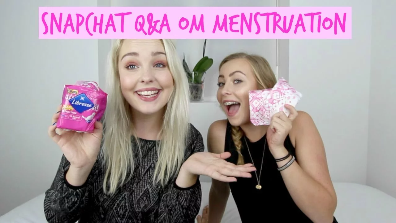 ♡ Snapchat Q&A om Menstruation! ft. Søster // Libresse ♡