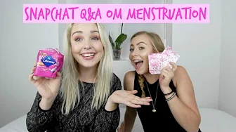 ♡ Snapchat Q&A om Menstruation! ft. Søster // Libresse ♡
