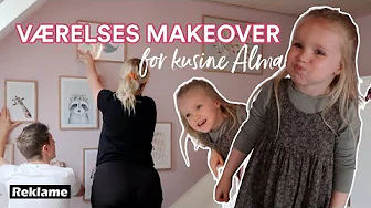 VÆRELSES MAKEOVER FOR MIN KUSINE | Julia Sofia ♡