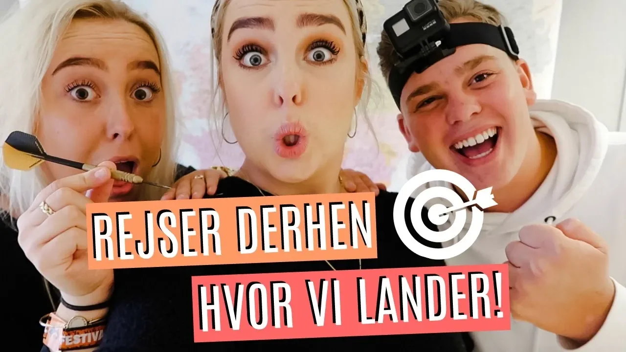 KASTER EN DARTPIL OG SER HVOR VI LANDER | Sommerferie 2019 ♡