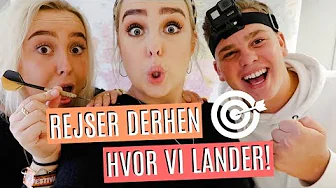 KASTER EN DARTPIL OG SER HVOR VI LANDER | Sommerferie 2019 ♡