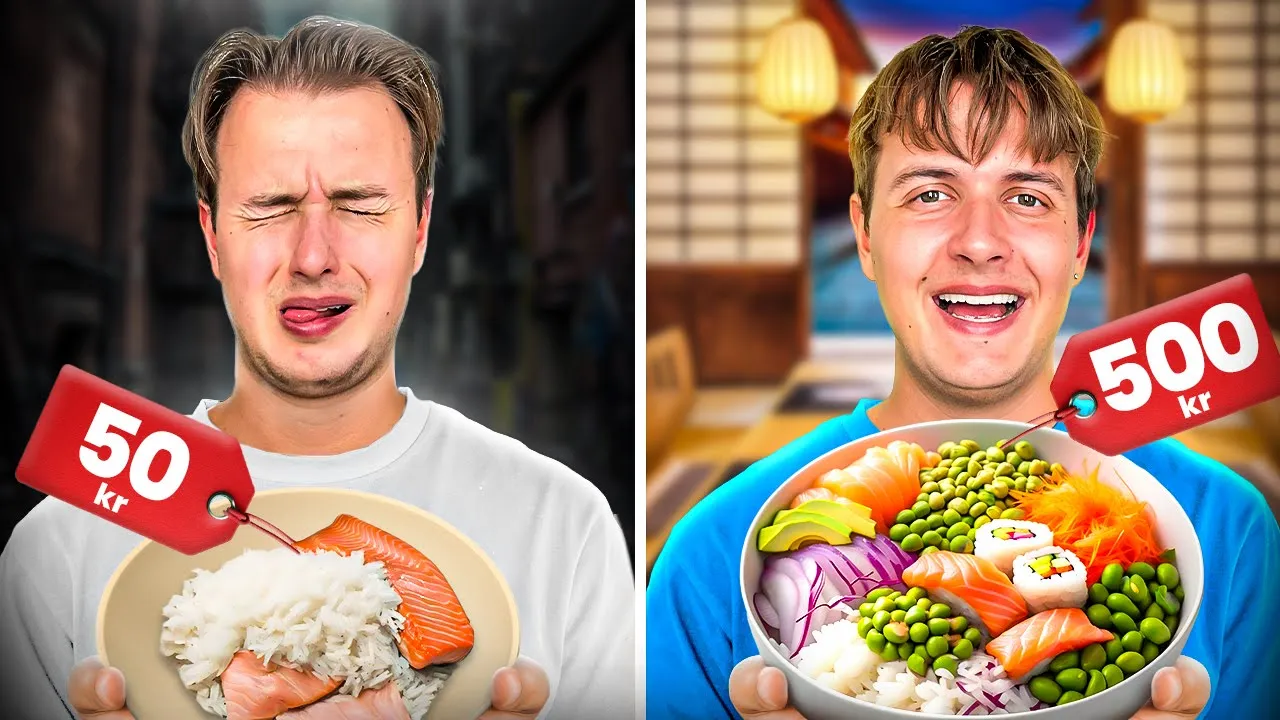 50 KR vs 500 KR SUSHI BOWL!!!