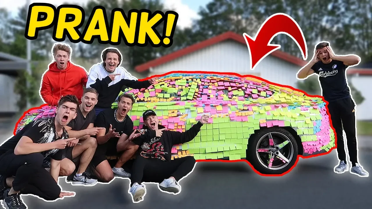 STICKY NOTES PRANK PÅ MADS! - Ft. Gutterne