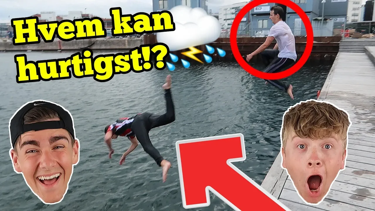 "HOPPE I HAVNEN..." HVEM KAN HURTIGST?! m. Jeppe Ølgaard, Tobias Møller