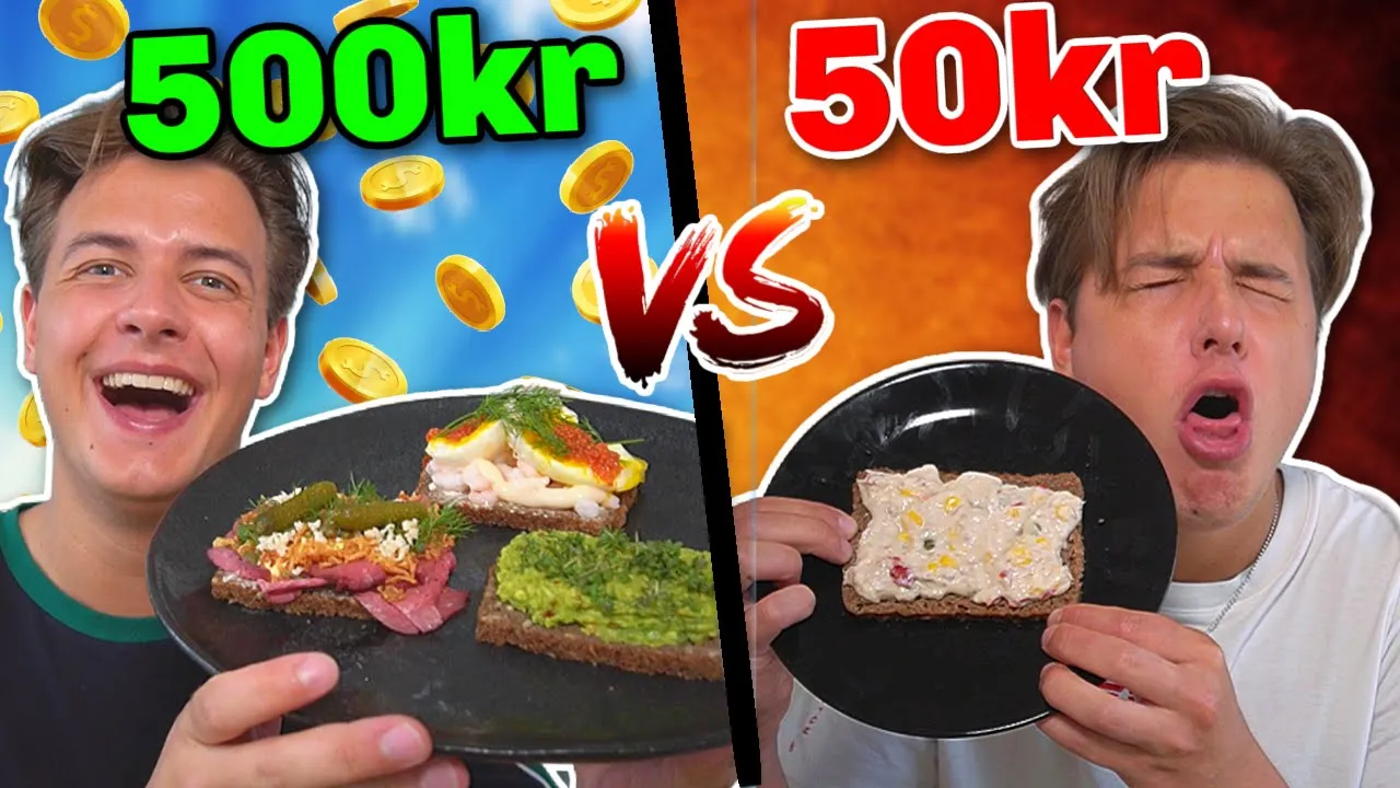50 kr VS 500 KR SMØRREBRØD!!