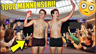 UNDERBUKSER FORAN 1000 MENNESKER!! (Hvem kan hurtigst tage tøjet af)
