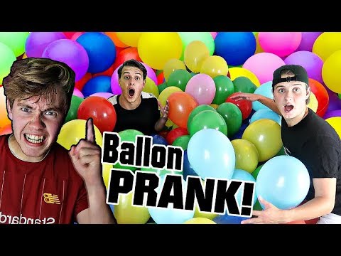 BALLON PRANK PÅ ROOMMATE! ft. JONAS DROGER!
