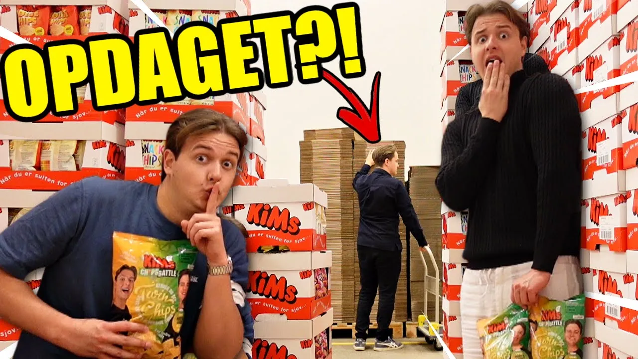 Vi BRYDER IND på Kims FABRIKKEN!! - (Kims Chips Battle)